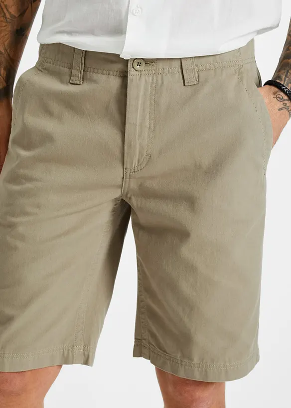Bermuda chino 100% coton, Regular, bonprix
