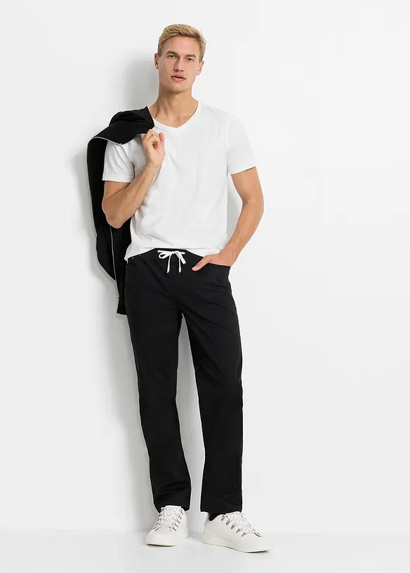 Pantalon jogger droit et extensible, regular, bonprix