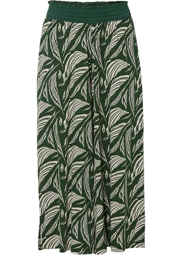 Pantalon large en jersey coton et viscose, bonprix