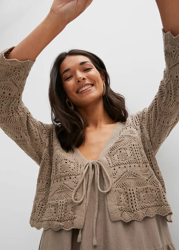 Boléro ajouré, manches 3/4, bonprix