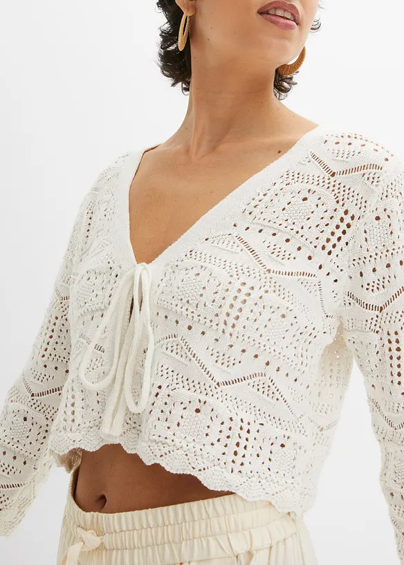 Boléro ajouré, manches 3/4, bonprix