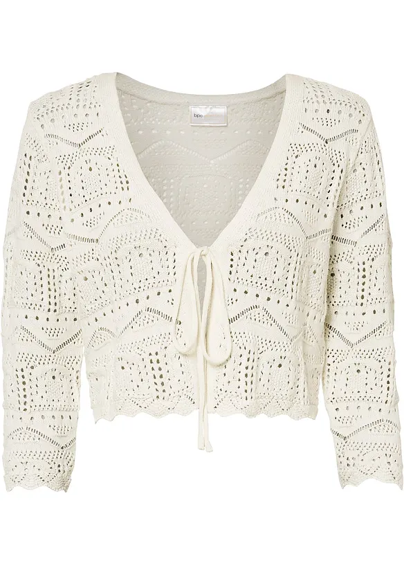 Boléro ajouré, manches 3/4, bonprix