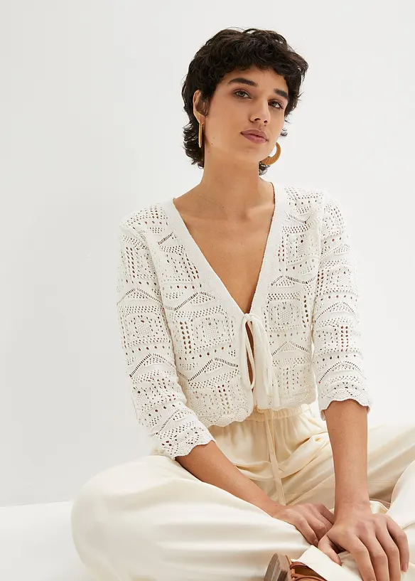 Boléro ajouré, manches 3/4, bonprix