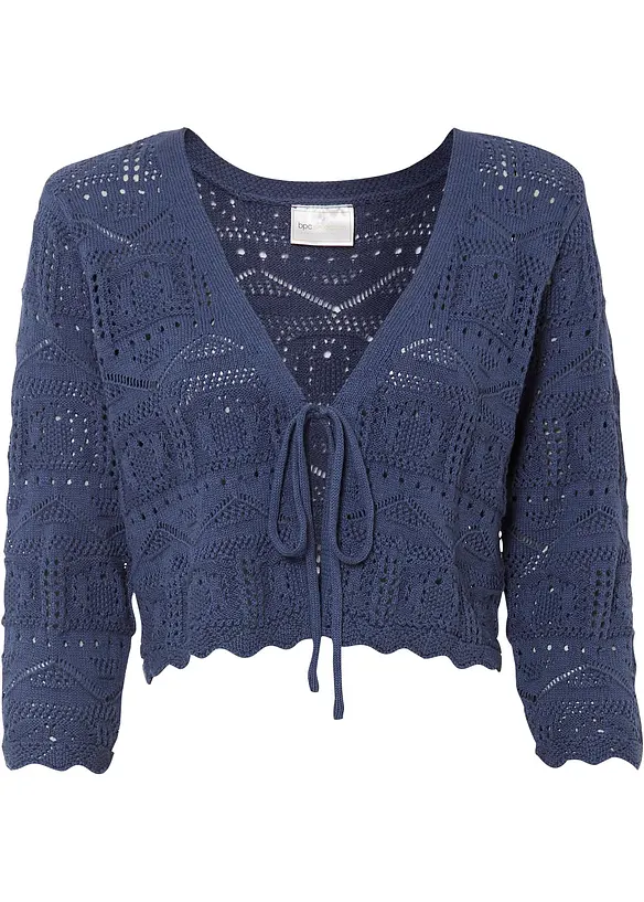 Bol&eacute;ro ajour&eacute;, manches 3/4, bonprix