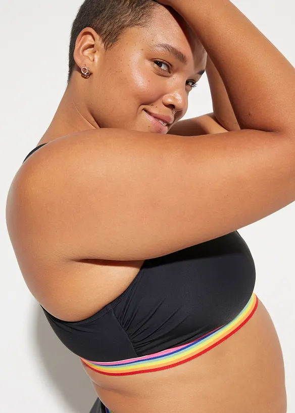 Haut de maillot brassière, maintien léger, bonprix