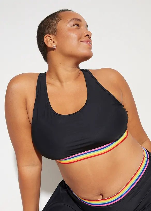 Haut de maillot brassière, maintien léger, bonprix