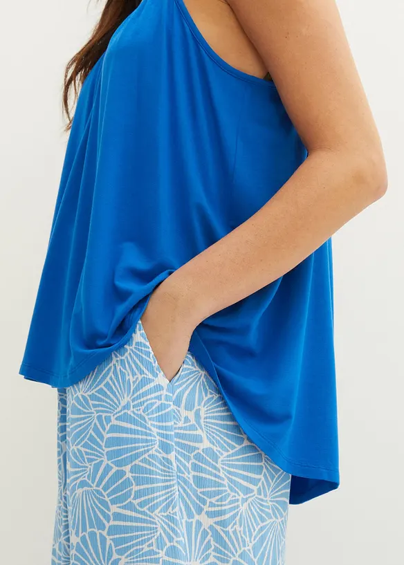 Top à fines bretelles en viscose fluide, bonprix