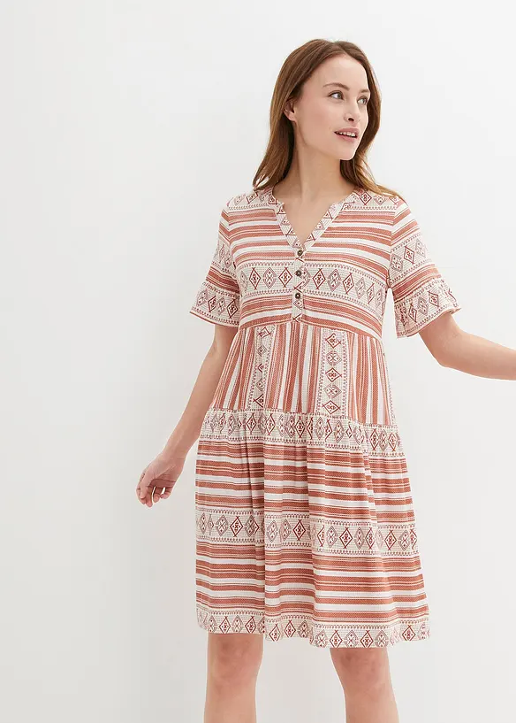 Robe en jersey de viscose mélangée, bonprix