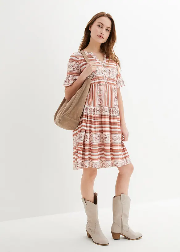 Robe en jersey de viscose mélangée, bonprix