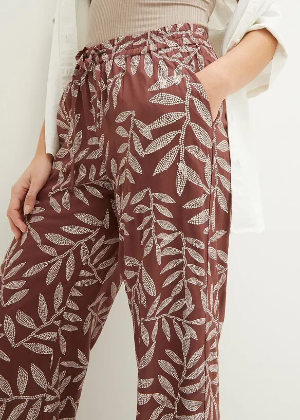 Pantalon palazzo imprimé, bonprix