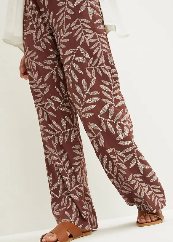 Pantalon palazzo imprimé, bonprix