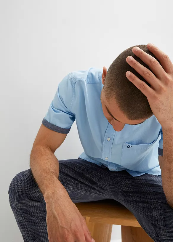 Chemise Oxford manches courtes, 100% coton, bonprix