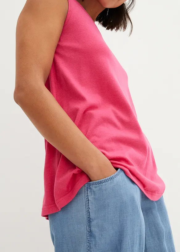 Top long avec encolure ronde, bonprix