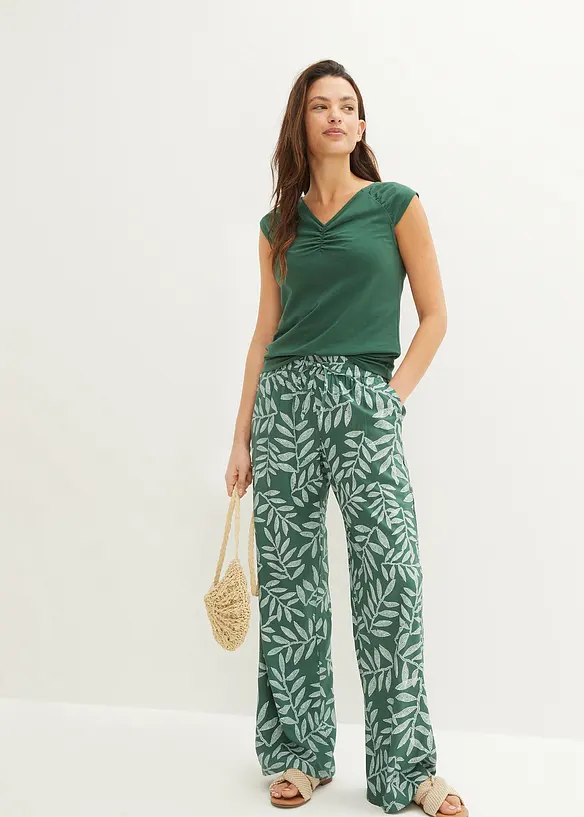 T-shirt col V, bonprix