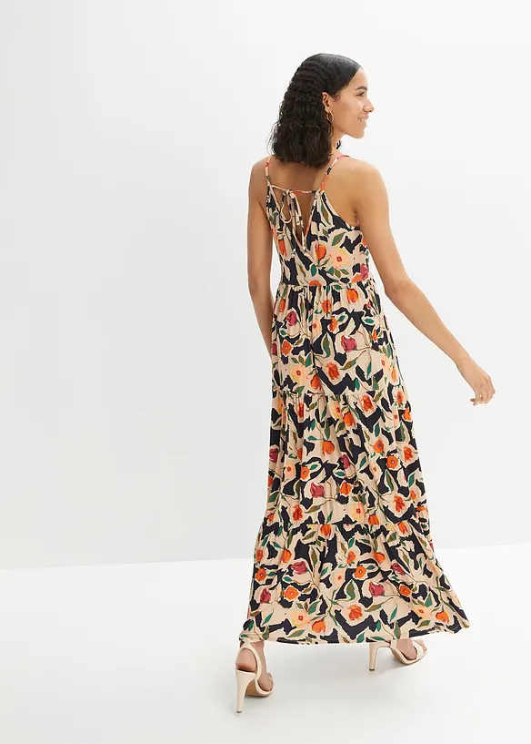 Robe longue en viscose douce et extensible, bonprix