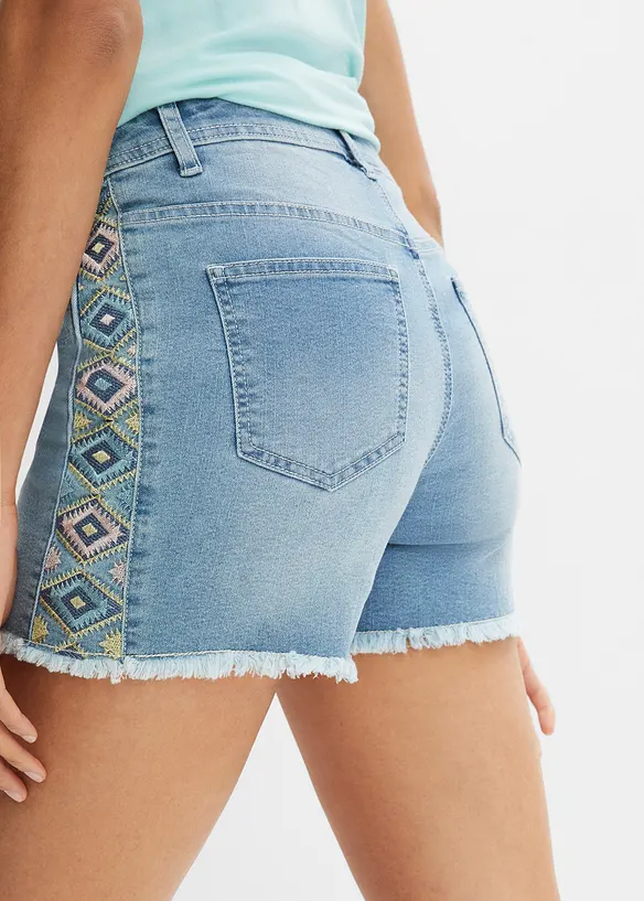 Short en jean, taille mi-haute, bonprix