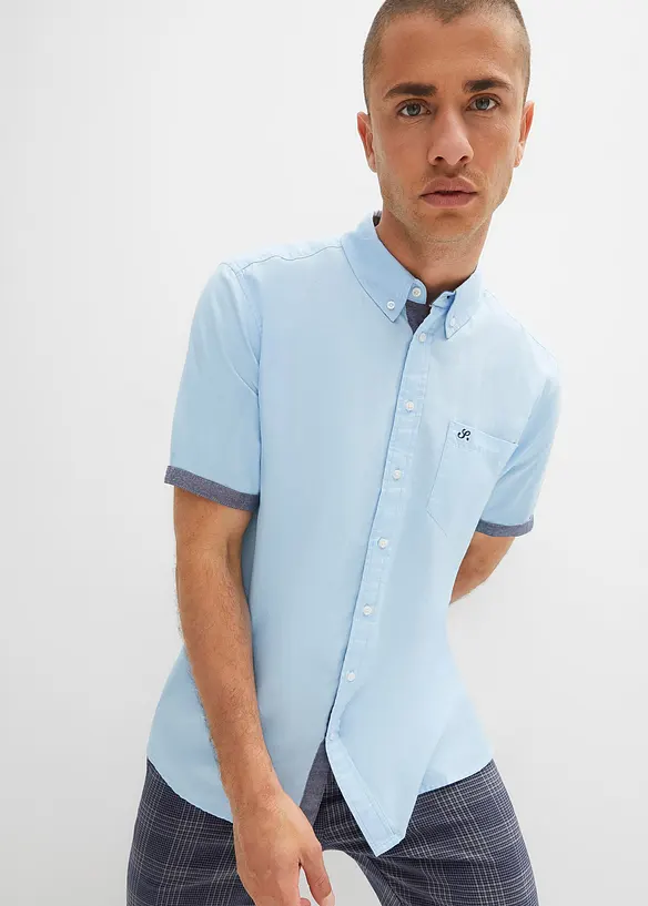 Chemise Oxford manches courtes, 100% coton, bonprix