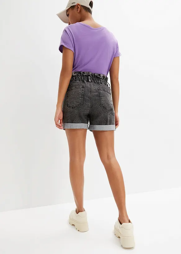 Short en jean paper bag, bonprix