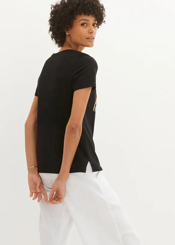 T-shirt avec imprim&eacute; devant, bonprix