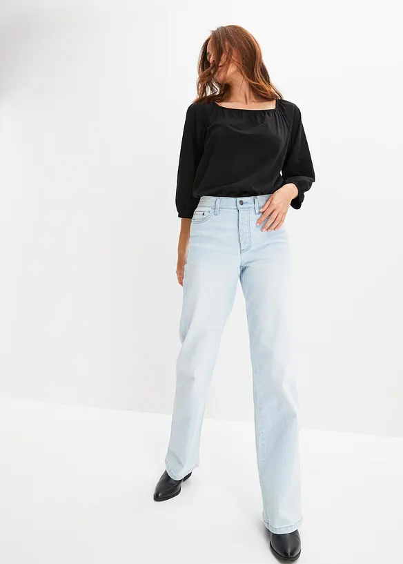 Blouse en jersey 100% coton, bonprix