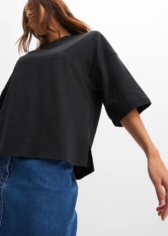 T-shirt oversize en coton extensible, bonprix