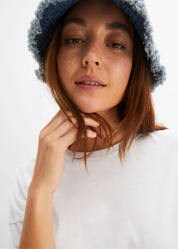 T-shirt oversize en coton extensible, bonprix