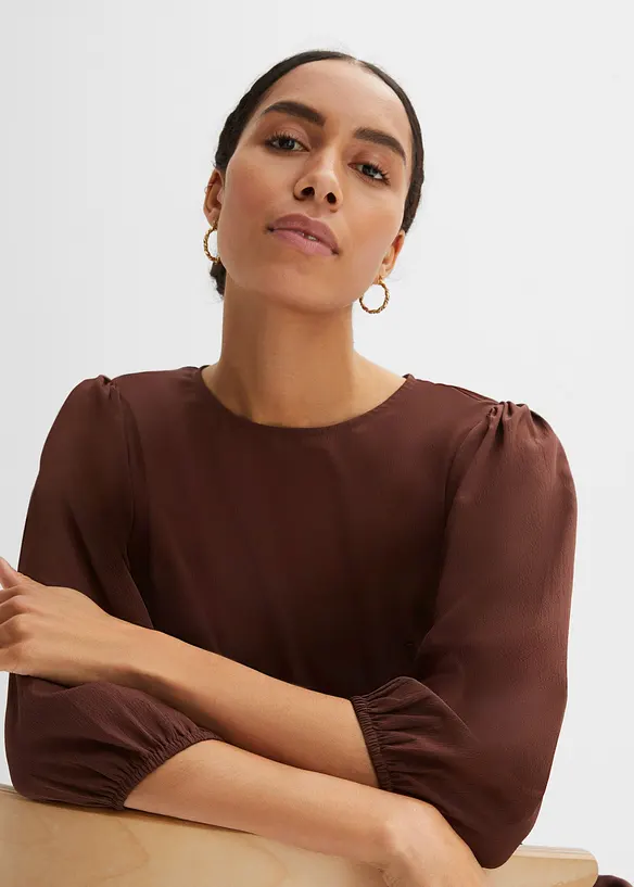 Robe en cr&ecirc;pe &agrave; volants, BODYFLIRT