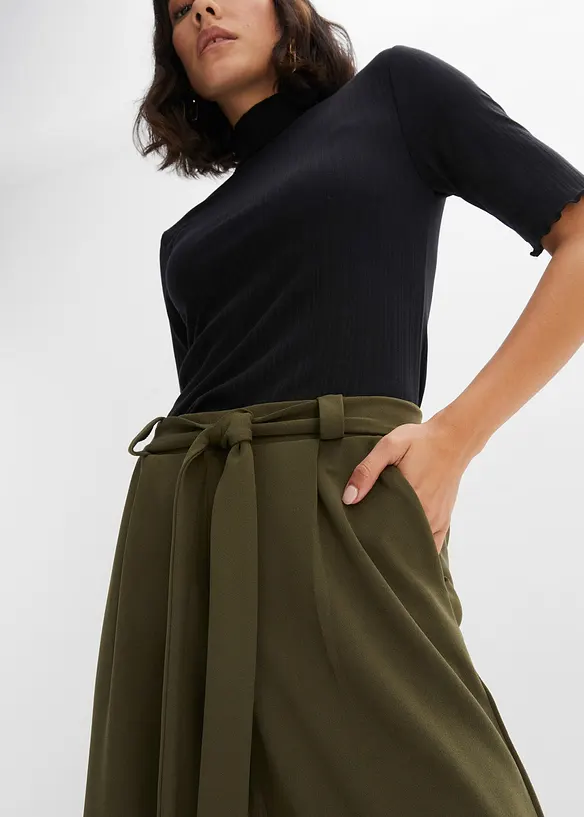 Pantalon 7/8 en crêpe jersey, BODYFLIRT