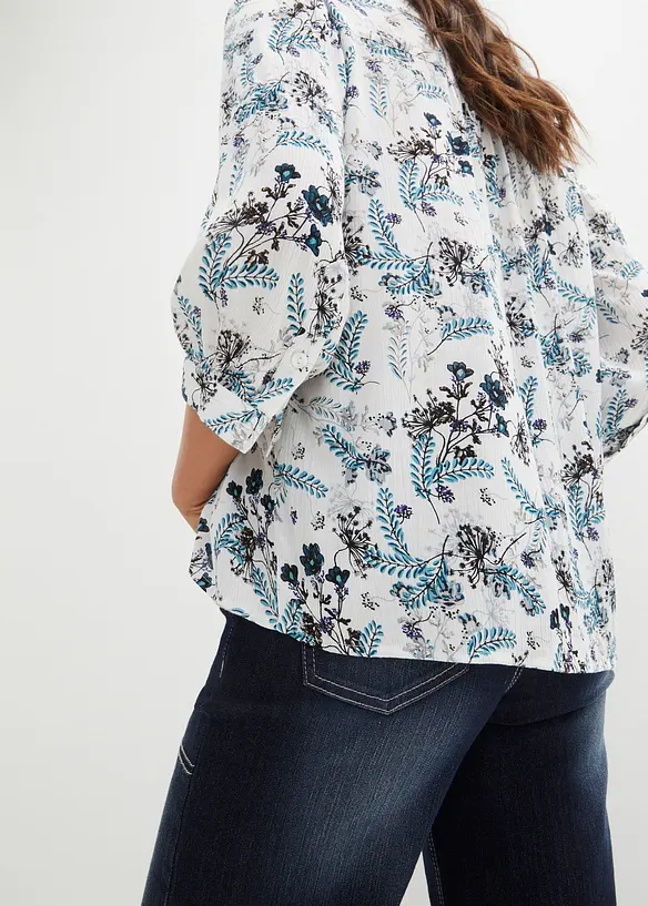 Blouse fluide en crépon de viscose, bonprix