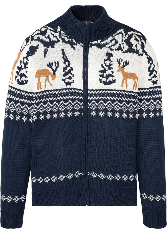 Gilet en maille norv&eacute;gien, bonprix