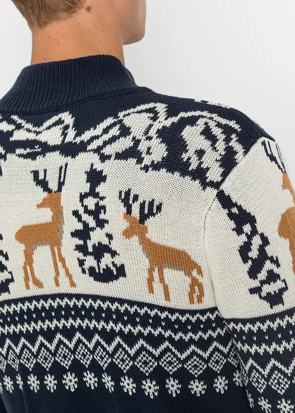 Gilet en maille norv&eacute;gien, bonprix