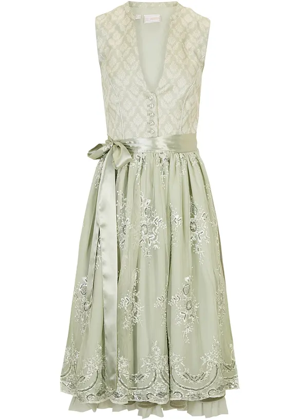 Dirndl avec jacquard et broderie (ens. 2 pces), bonprix