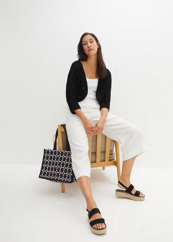 Boléro en crochet, manches coudes, bonprix