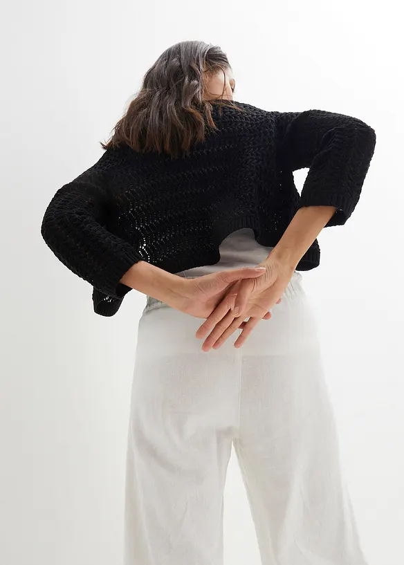 Boléro en crochet, manches coudes, bonprix