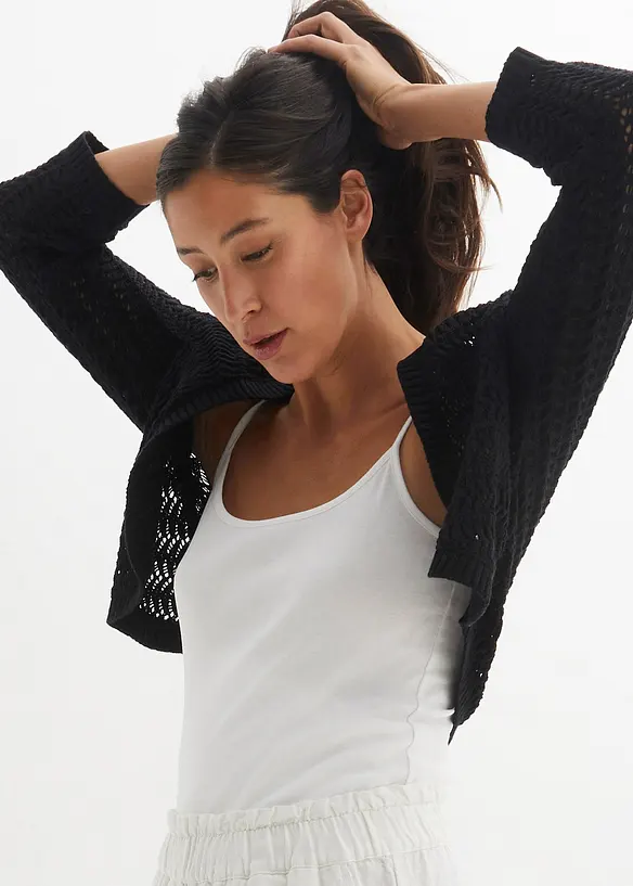 Boléro en crochet, manches coudes, bonprix