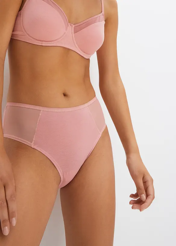 Lot de 4 slips Maxi en coton majoritaire, bonprix