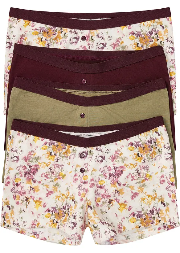 Lot de 4 boxers femme, bonprix