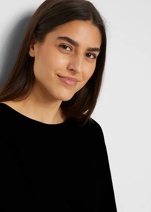 T-shirt long 100% coton, bonprix