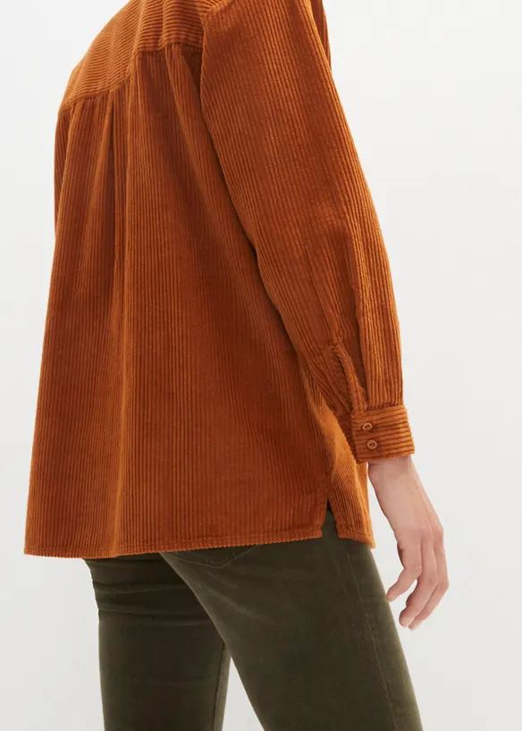 Chemise en velours côtelé 100% coton, bonprix