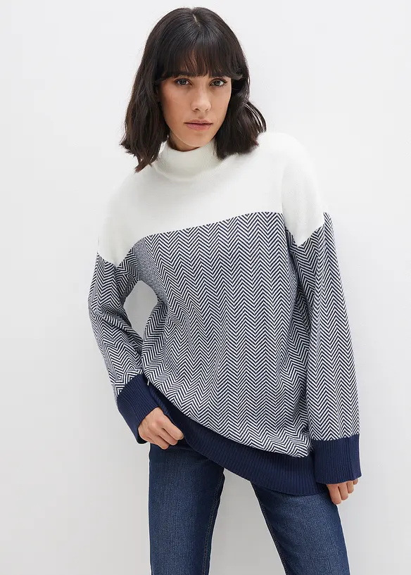 Pull long décontracté, bonprix