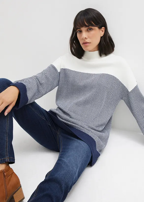 Pull long décontracté, bonprix