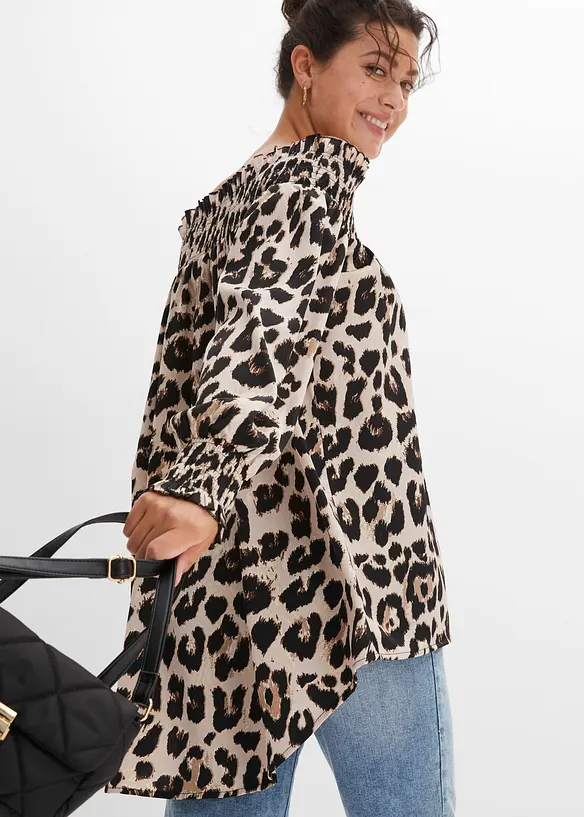 Blouse plus longue au dos, bonprix