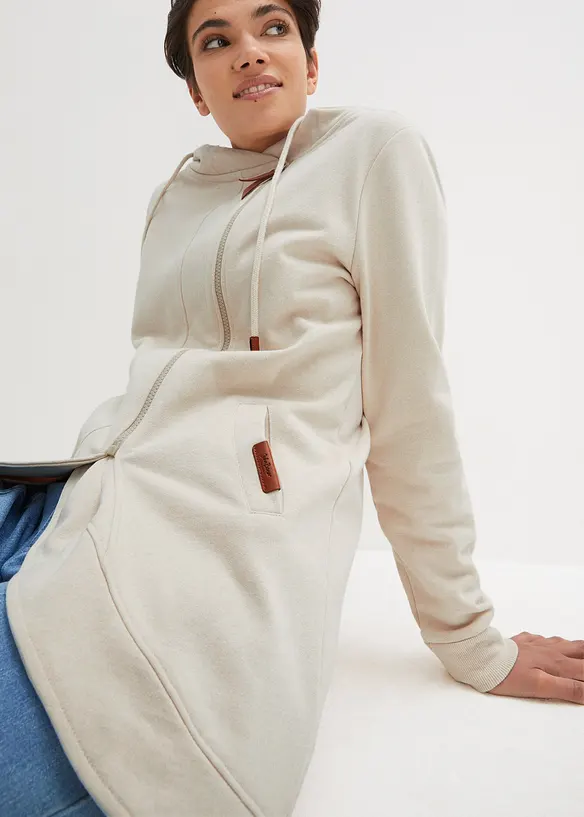 Sweat zippé à capuche, bonprix