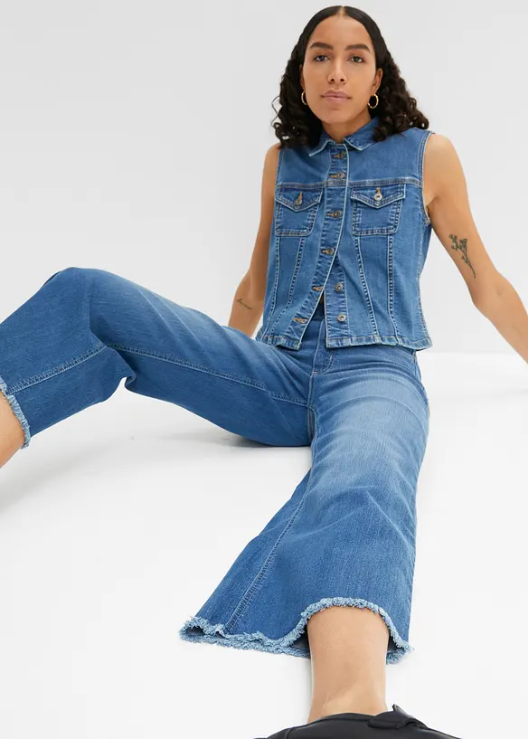 Jean large 7/8 extensible, bonprix