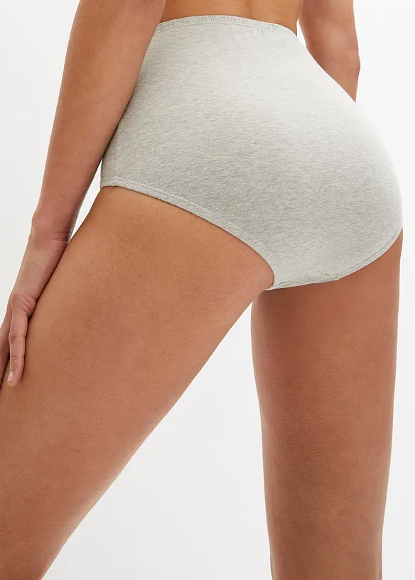 Lot de 5 slips taille haute, bonprix