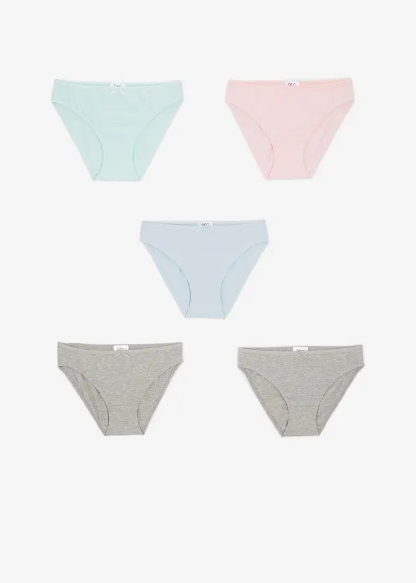 Lot de 5 slips fille, bonprix