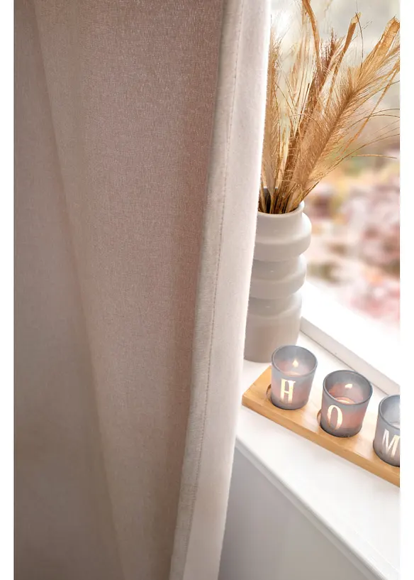 Rideau isolant avec envers en polaire douce, aussi en XXL (1 pce), bonprix