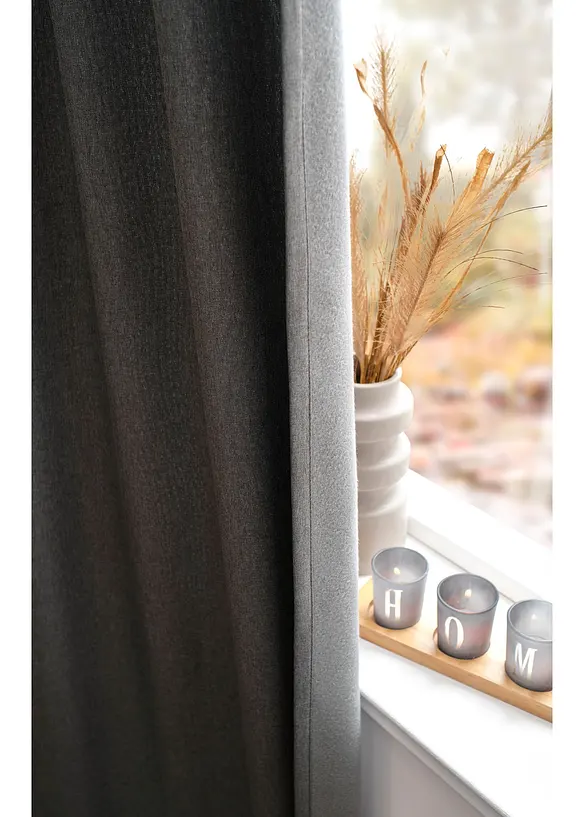 Rideau isolant avec envers en polaire douce, aussi en XXL (1 pce), bonprix