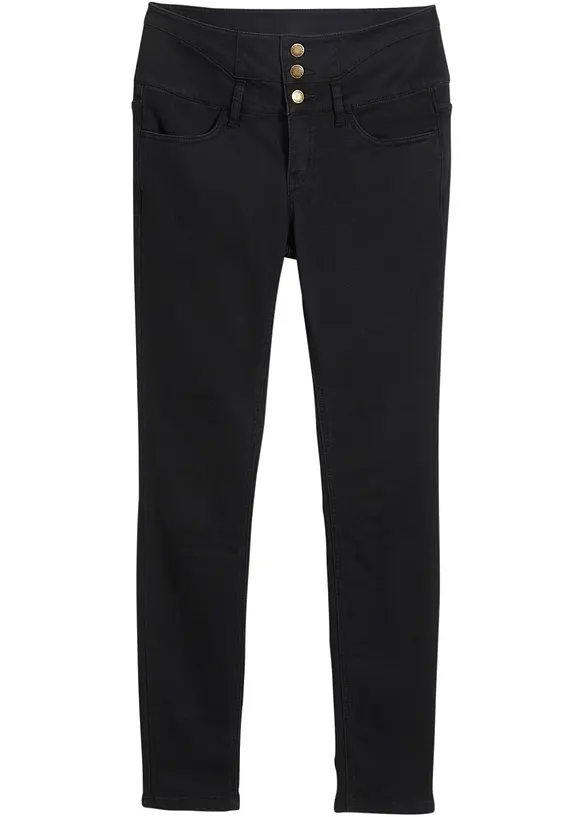 Jean skinny taille haute, chaud et sculptant, bonprix