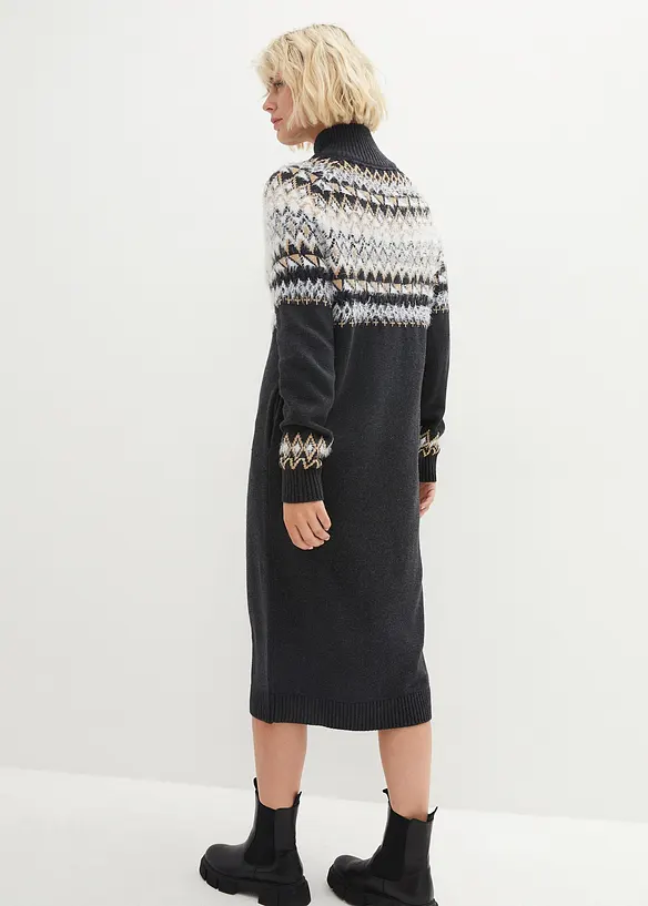 Robe en maille norvégienne, bonprix